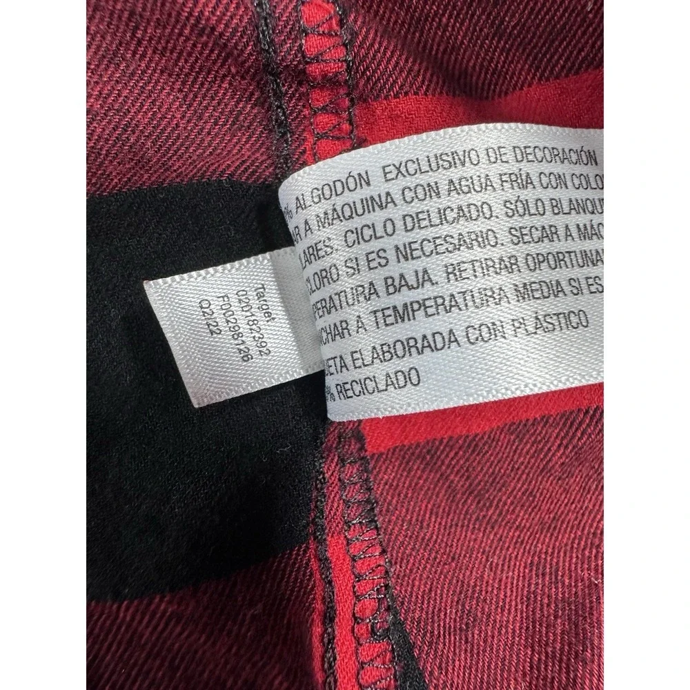 Wondershop Target Red Black Buffalo Plaid Flannel Nightgown Small S Pajamas